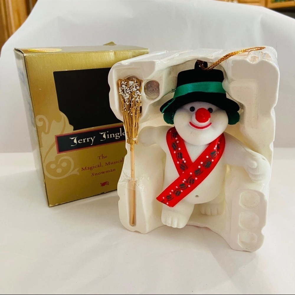 Jerry Jingles Musical Snowman ⛄️ ✨ RARE Vintage Collectible!